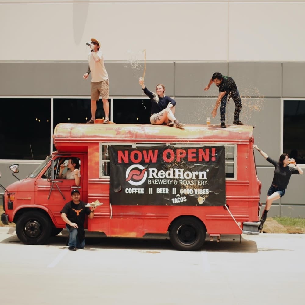 The second Red Horn location on Scottsdale Drive serves tacos, beer and coffee. (Courtesy Red Horn Coffee House and Brewing Co.)