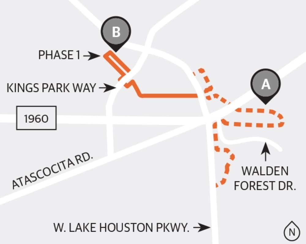 Bidding delayed on Atascocita Hike & Bike Trail Phase 2