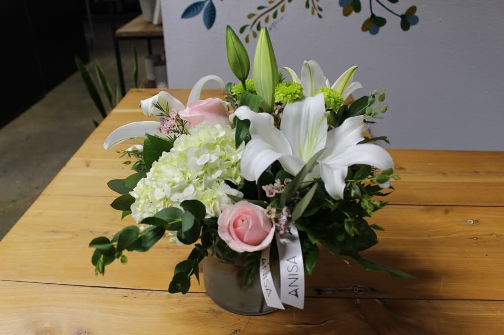 The flowers are only five days old in the bouquets and arrangments Anisa customers buy, often lasting for weeks. (Brooke Ontiveros/Community Impact Newspaper)