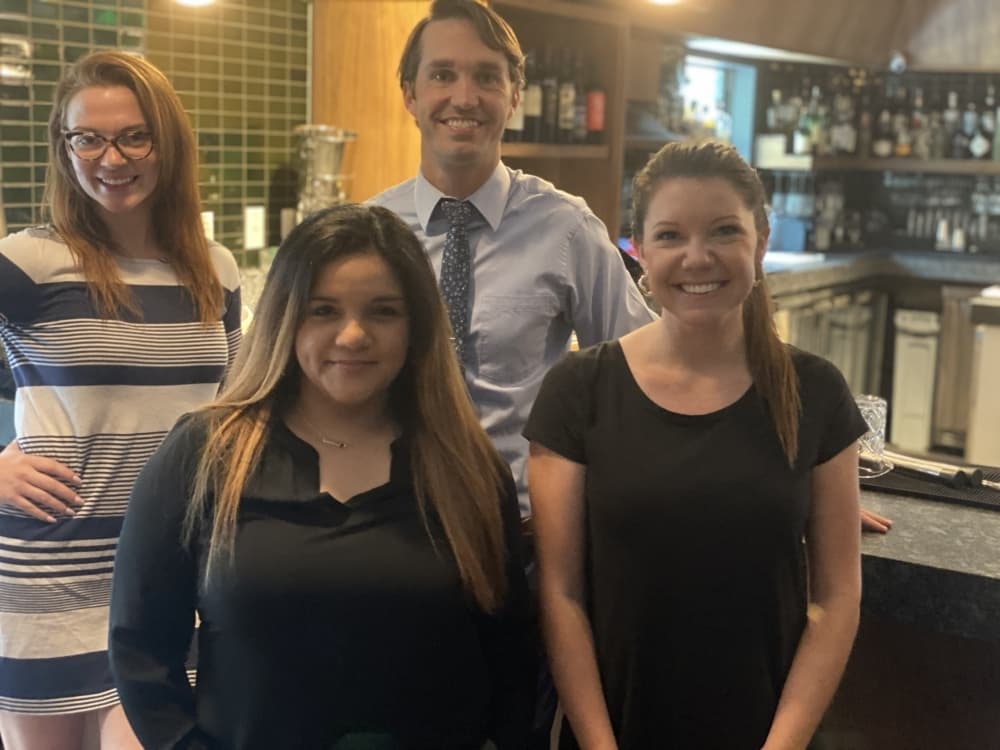 From left, Food and Beverage Manager Katherine Jensen, General Manager Diana Gonzalez, Cole Di Carlo and Sales and Events Manager Heaven Fisher head operations at the Ruby Hotel.