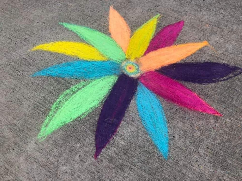 Colorful rainbow-themed art expressed support for the LGBTQIA community. (Courtesy The Woodlands Coalition for Equality)