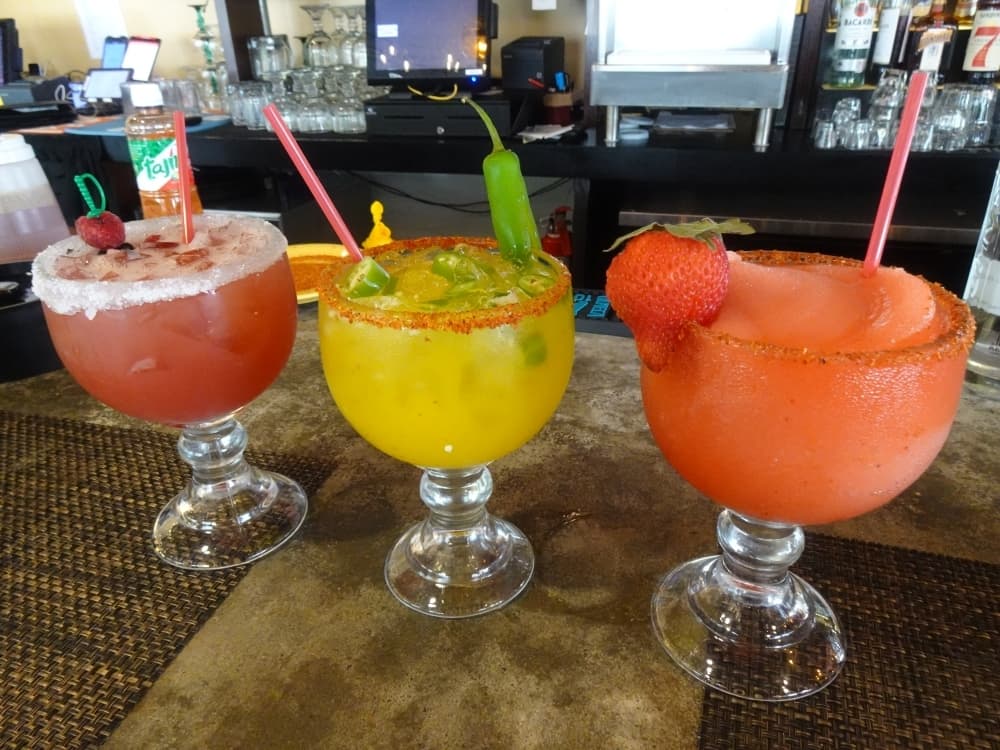 Margaritas are served frozen or on the rocks and come in a variety of flavors ($7-$10). (Emily Jaroszewski/Community Impact Newspaper)