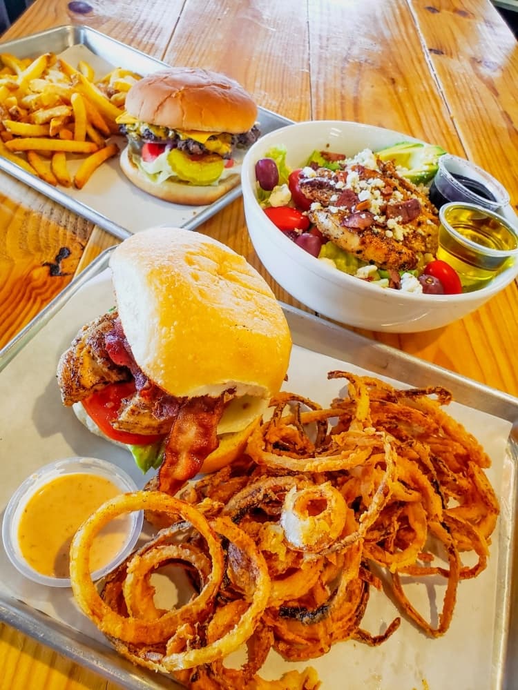 Daily menu specials include customizable burgers, as well as salads and sandwiches. (Courtesy Big Daddy's Ship Store)
