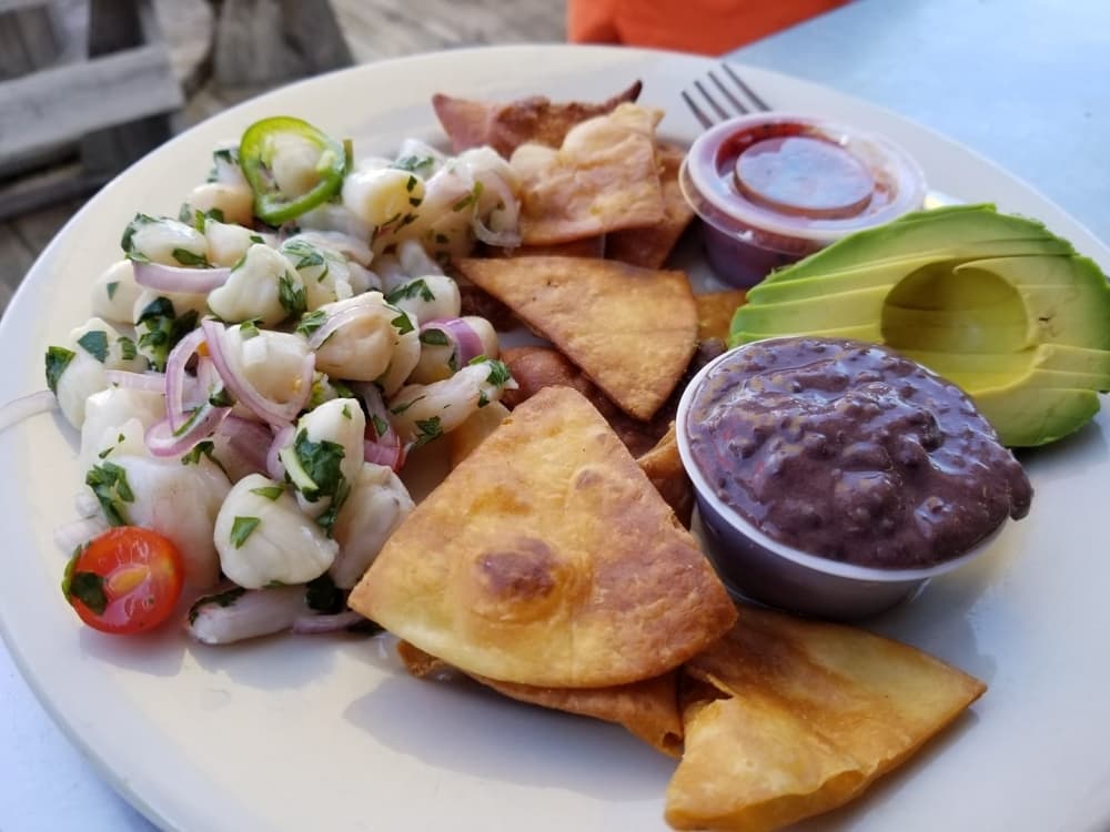 Along with the regular menu, seasonal specials such as the shrimp and scallop ceviche are also on the menu on special days. (Courtesy Big Daddy's Ship Store)