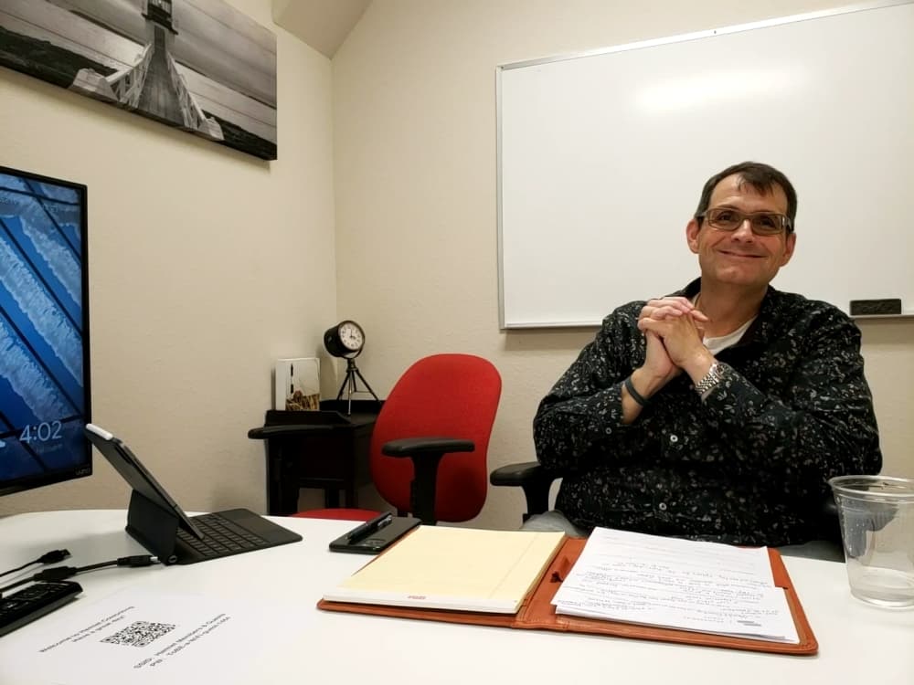 Owner Darren Westenhaver started Hamlet Coworking in 2015. (Ali Linan/Community Impact Newspaper)