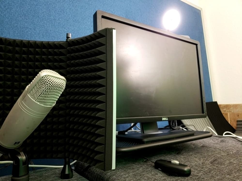 Since the pandemic, Hamlet has added a podcasting and green screen room. (Ali Linan/Community Impact Newspaper)