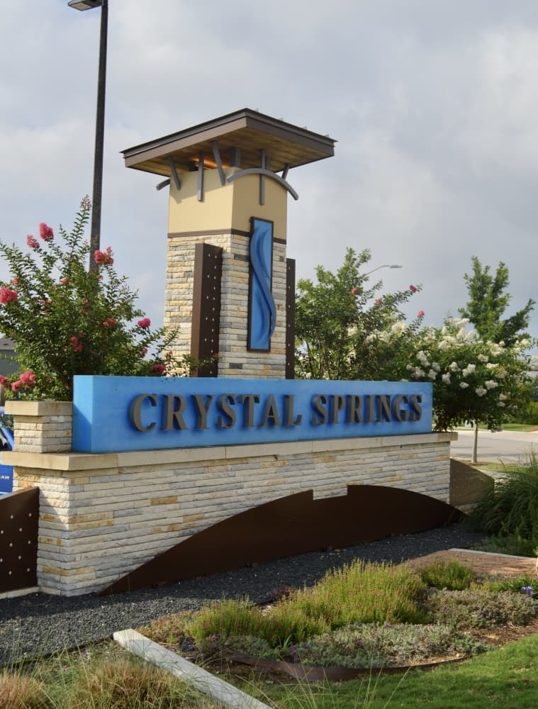 Crystal Springs is located off East Crystal Falls Parkway in Leander. (Taylor Girtman/Community Impact Newspaper)