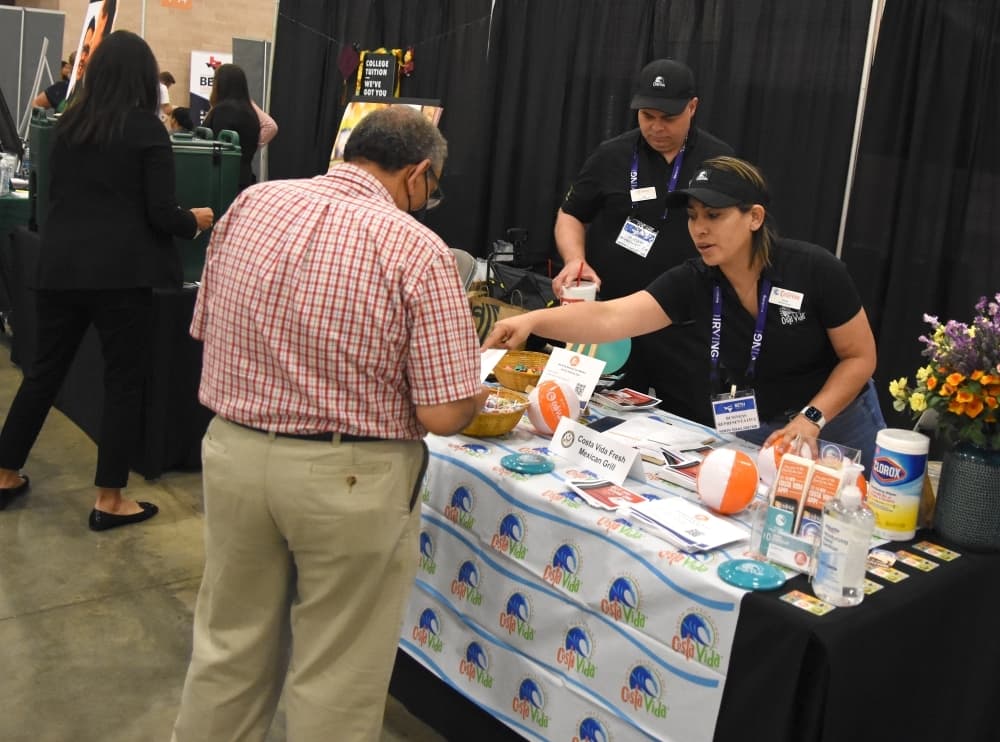 Colleyville-based Costa Vida Fresh Mexican Grill was among the local restaurants with managers in attendance. (Steven Ryzewski/Community Impact Newspaper)