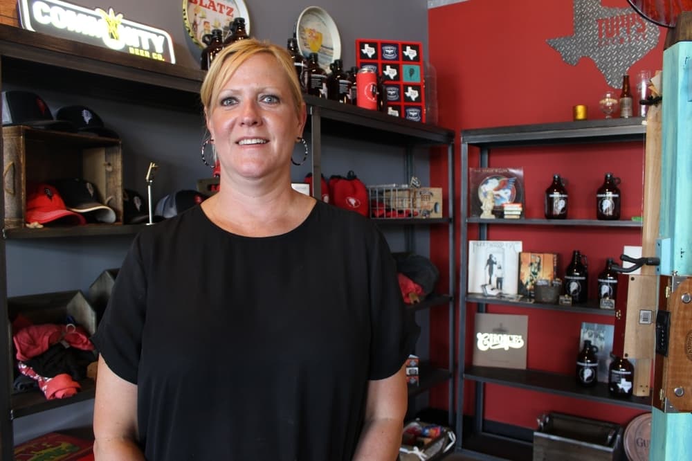 Susan Elbedeiwy, co-owner of Guitars & Growlers, had almost 30 years of restaurant experience before she opened the McKinney location in 2019. (Brooklynn Cooper/Community Impact Newspaper)