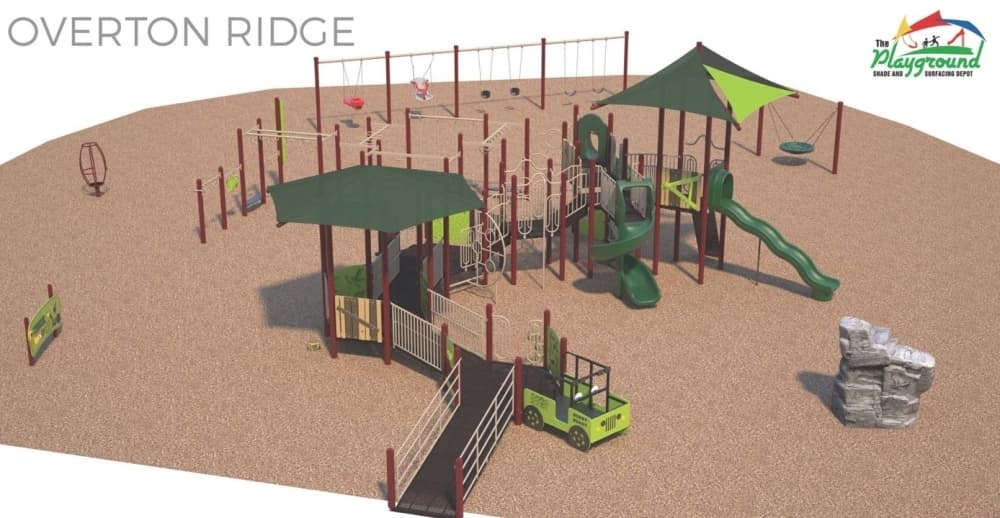 The playground to be constructed on the eastern portion of Overton Ridge Park will be the city of Keller's first fully-inclusive playground. (Courtesy city of Keller)