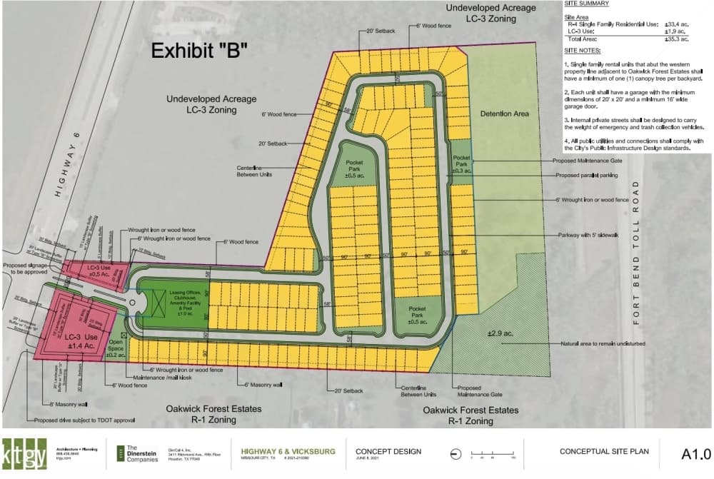 Missouri City City Council approves zoning change to allow for new single-family rental neighborhood