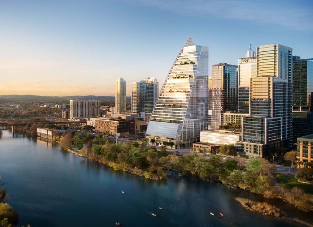 The building is expected to be completed in May 2022. (Courtesy/DPR Construction)