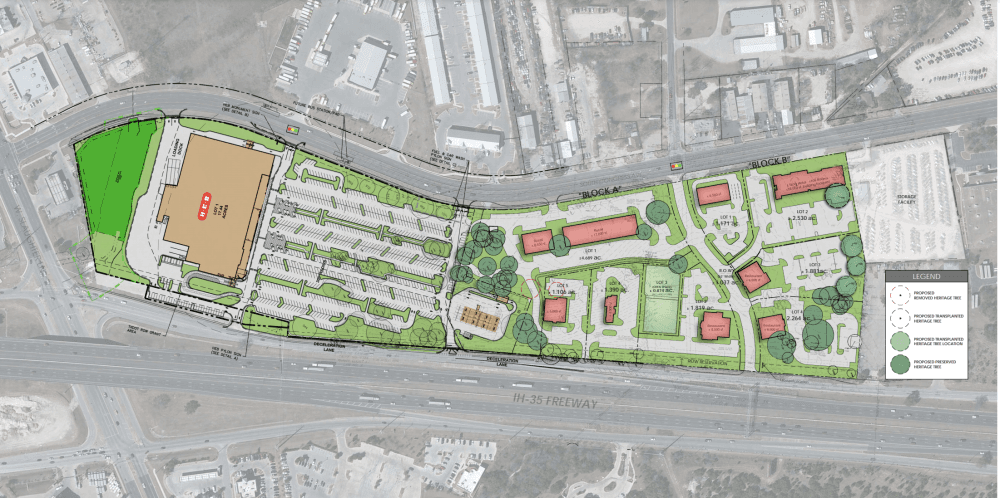 A new shopping center will house 10 to 12 new businesses this fall on South Congress Ave. (Courtesy Barshop & Oles)