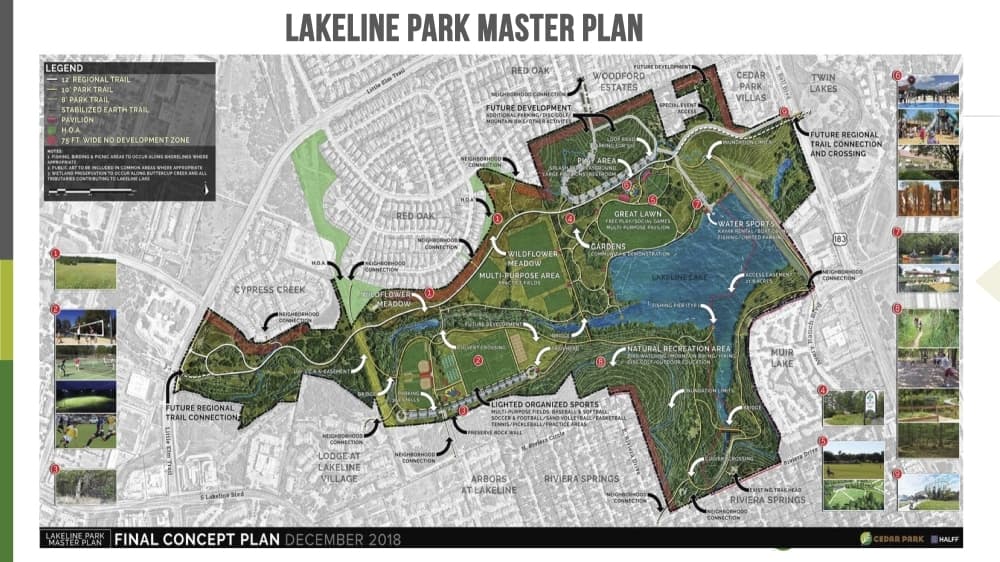 Cedar Park City Council approved the park’s master plan in December 2018 after conducting public meetings and online surveys. (Courtesy city of Cedar Park)