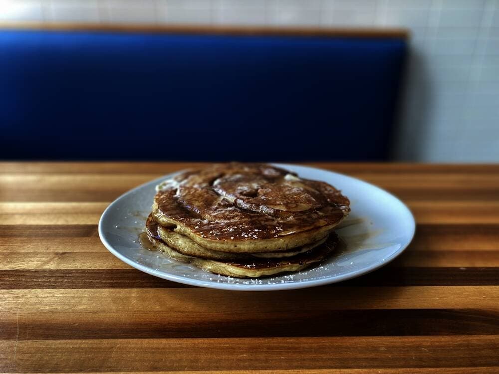 Photo of a stack of pancakes