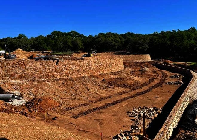 Permanent features take shape at Village at Spanish Oaks