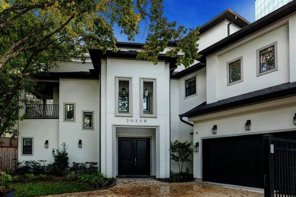 2035 Sheridan St. B, Houston: A recent construction, this contemporary home features Mediterranean flair and sits close to Texas Medical Center, Rice University and downtown Houston. Features a fully functional elevator, a game room that opens to a terrace and Thermador/Wolf appliances. It also features plantation shutters and high-quality finishes throughout. 5-6 bed, 5 full and 1 half bath/5,005 sq. ft. Sold for $947,001-$1,082,000 on July 16. (Courtesy Houston Association of Realtors)