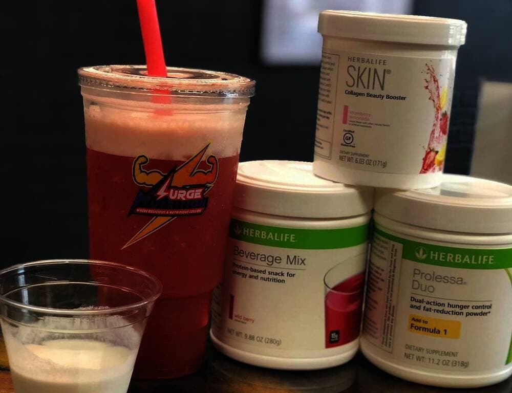 Drink and products.