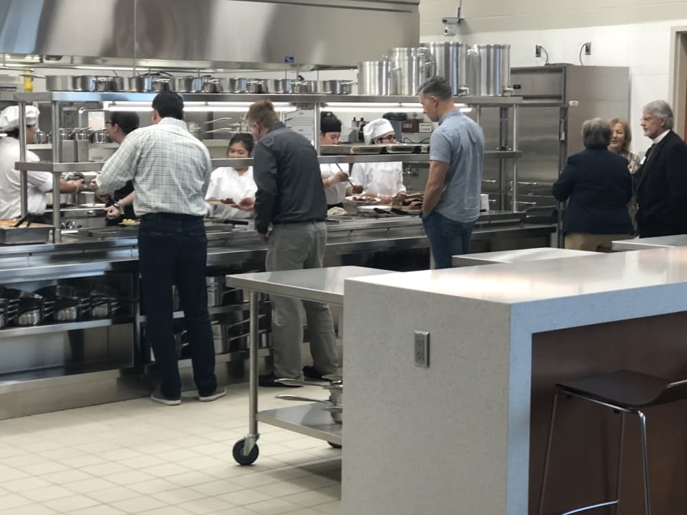 An inside look at the culinary kitchens at Turner College and Career High School. NBCEA has helped provide students with the necessary supplies such as utensils. (Courtesy NBCEA)