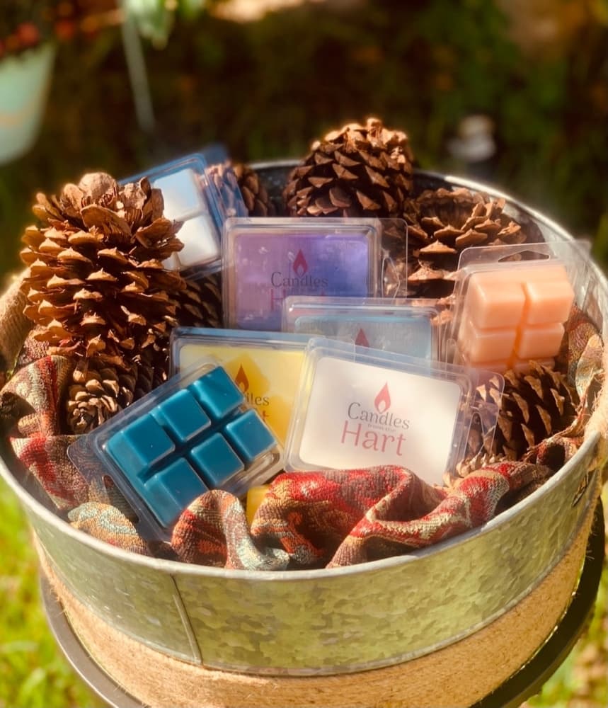 One of Candles from the Hart's offerings, wax melts, is $6. (Courtesy Michael Wilson)