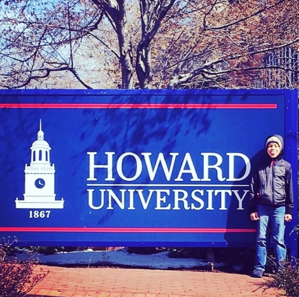 Hart's desire to attend HU is what inspired his desire to start Candles from the Hart to save money for his tuition. (Courtesy Michael Wilson)