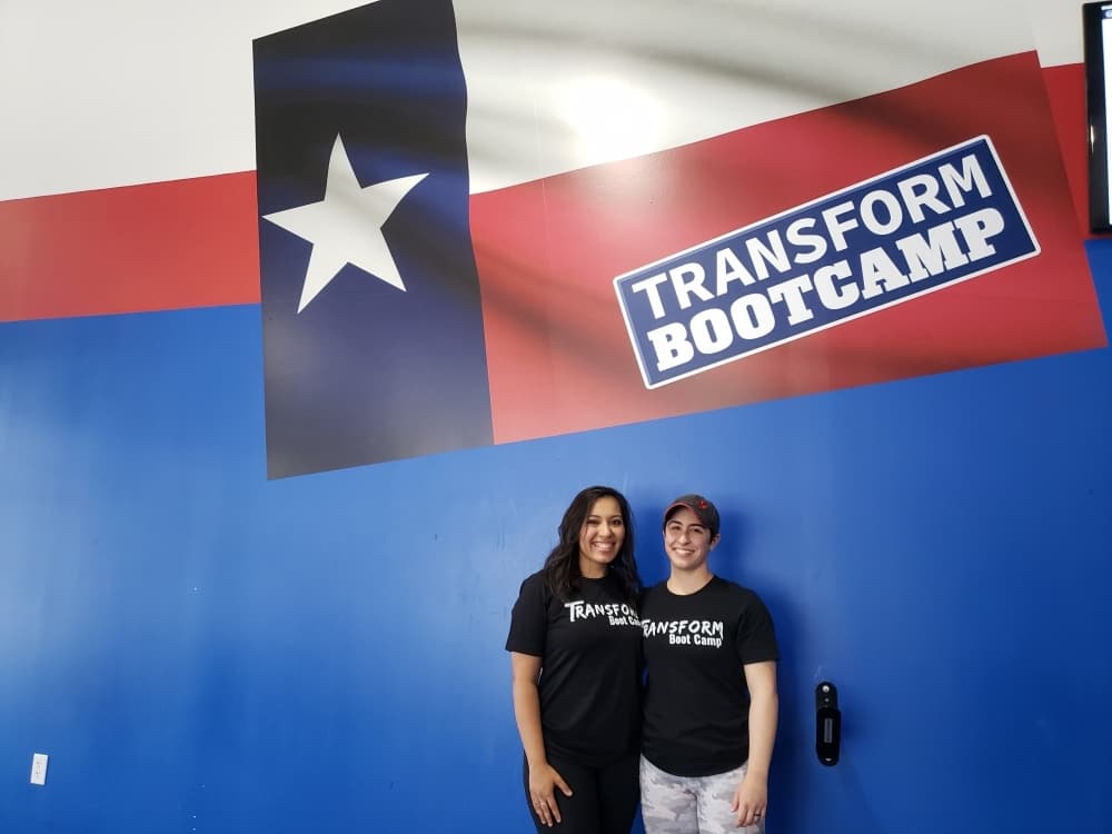 From left: JessE and Ashley Stewart opened Transform Boot Camp in September. (Ali Linan/Community Impact Newspaper)