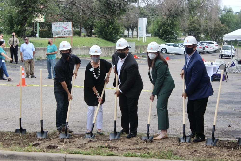 Austin officials, community partners mark groundbreaking of 171-unit homeless housing complex