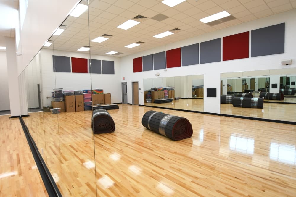 Open and available to students on Aug. 23 on the first day of school, rooms like the one pictured here will offer space for dance students. (Hunter Marrow/Community Impact Newspaper)