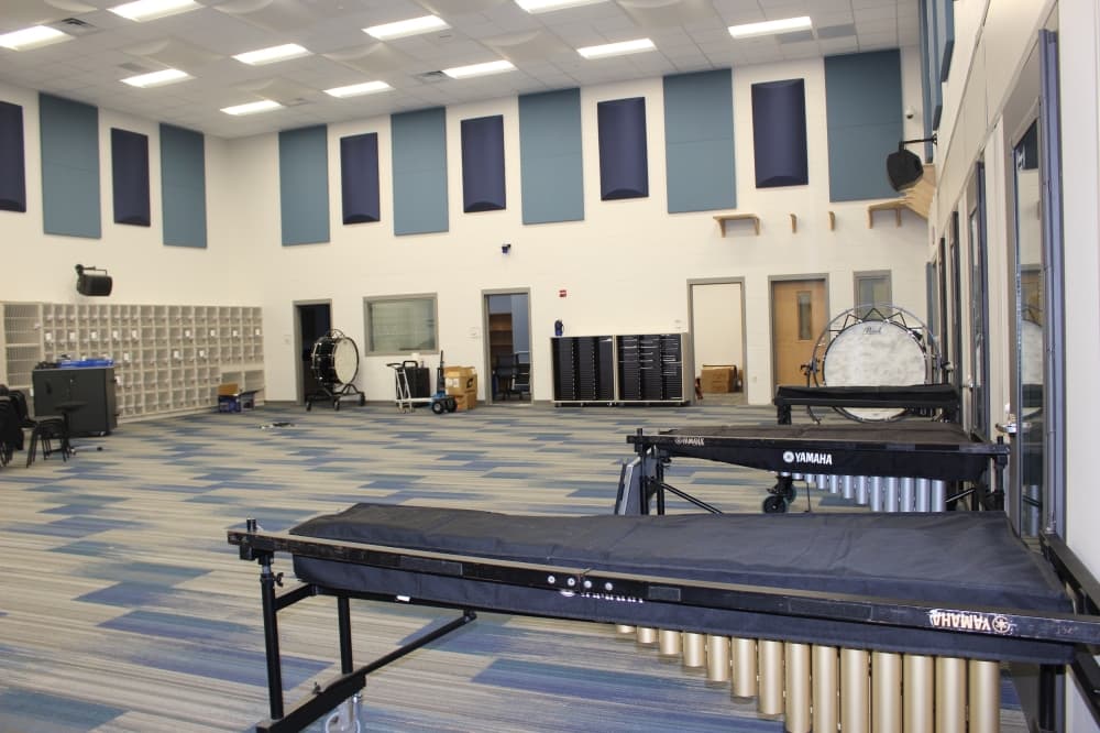 Emerson High School provides spaces for students to practice their extracurricular activities, from band to dance. (Miranda Jaimes/Community Impact Newspaper)