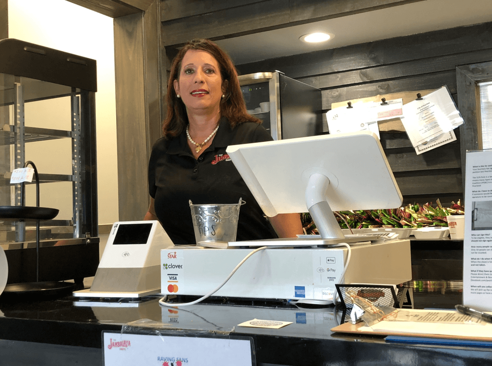 Shelly Hayes, the owner of The Jambalaya Shoppe in Pearland, opened the restaurant in late 2019. (Andy Yanez/Community Impact Newspaper)