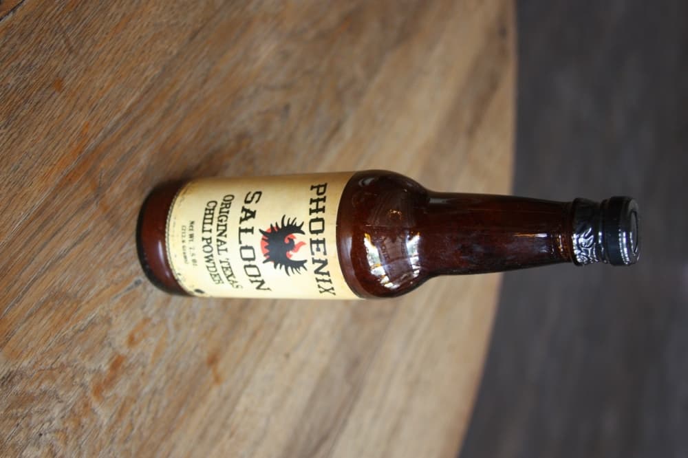 The saloon still sells Chili Powder based on the original recipe. (Lauren Canterberry/Community Impact Newspaper)