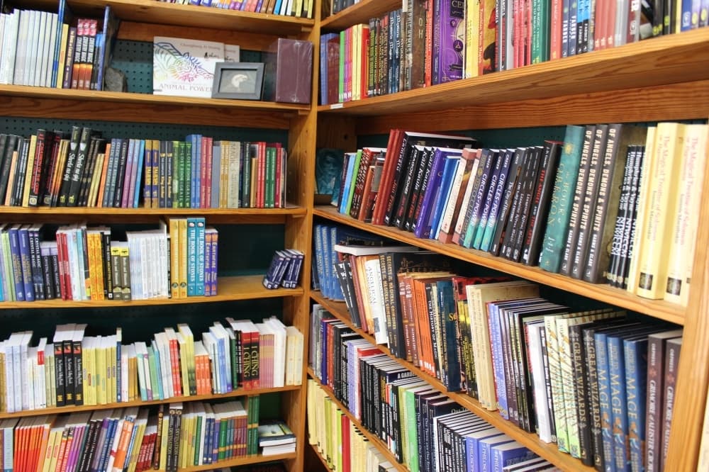 Books are the top seller for The Magick Cauldron. (Savannah Kuchar/Community Impact Newspaper)