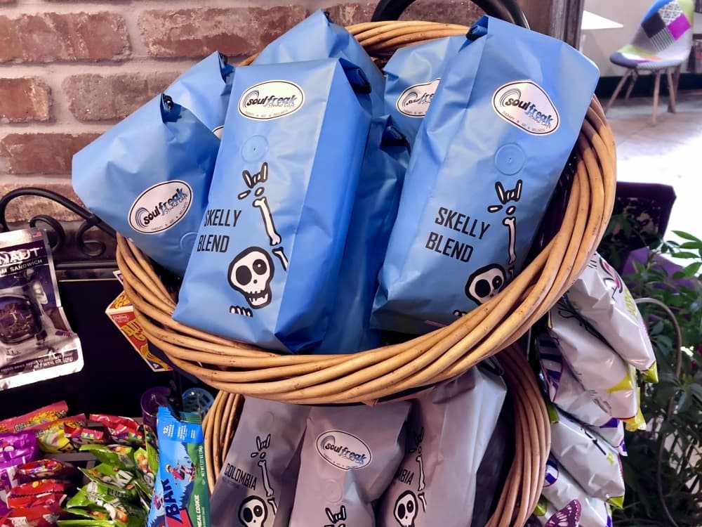 Pearland Roasters Coffee has given Soulfreak its own unique blend with a special bag.