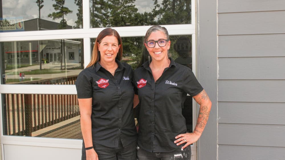 Adele Scott (left) and Winter Hollenbeck are co-owners of the restaurant. (Jishnu Nair/Community Impact Newspaper)