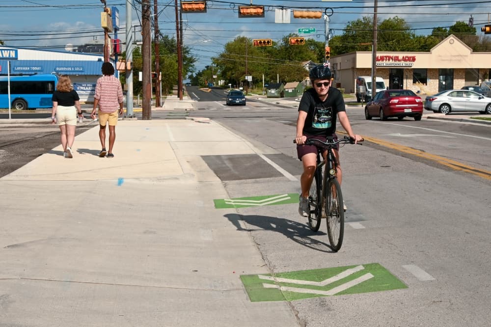 Crews finish safety improvements at North Lamar Boulevard and Morrow Street in North Austin
