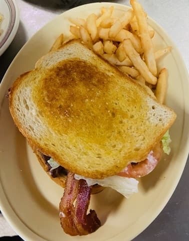 The cafe serves both traditional BLTs (bacon, lettuce and tomato) ($7.49) and turkey BLTs ($8.49). (Courtesy Beacon Cafe on Beach Street)