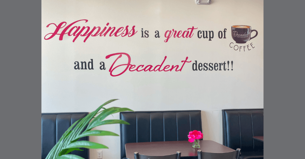 Photo of inside of Decadent Coffee and Dessert Bar in Sugar Land 