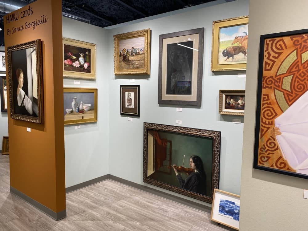 Art on display at the gallery is mainly from Texas artists. (Photos by Brian Rash/Community Impact Newspaper)