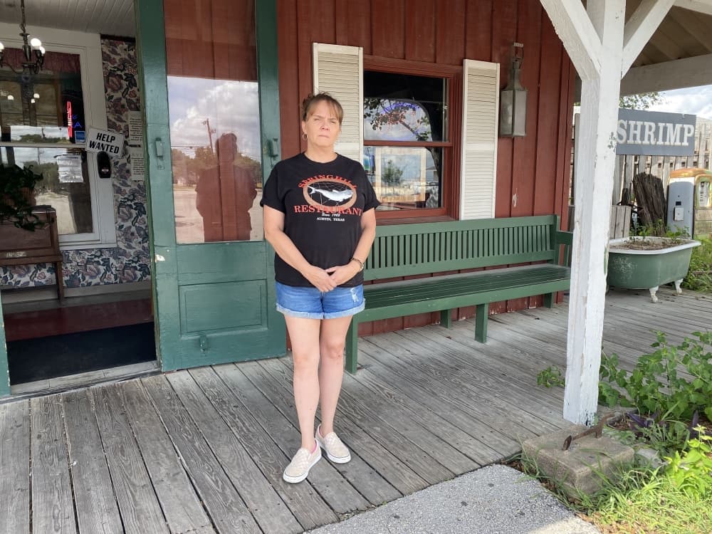 Manager Jennifer Tidwell has worked at Springhill Restaurant for 10 years. (Brooke Sjoberg/Community Impact Newspaper)