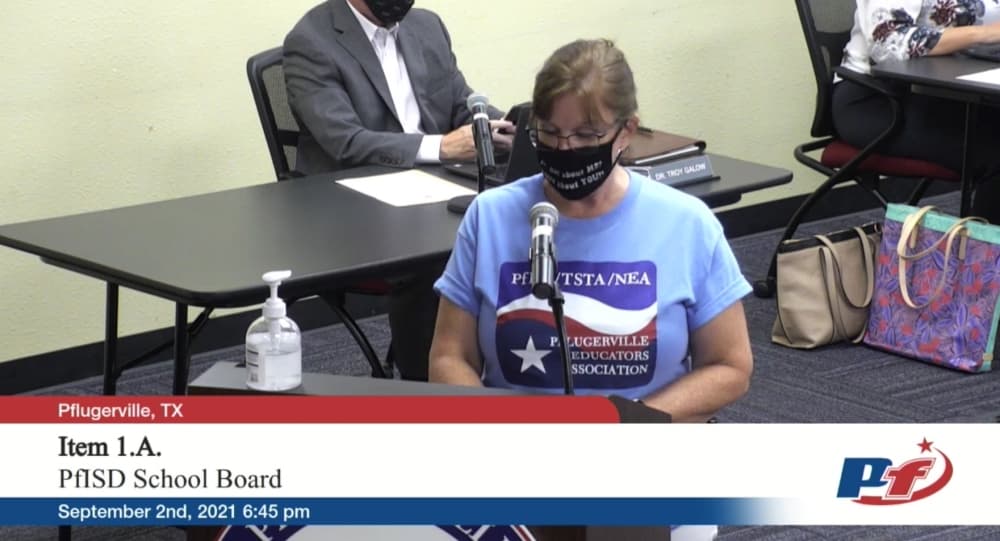 Pflugerville ISD staff push for paid COVID-19 leave at board workshop meeting
