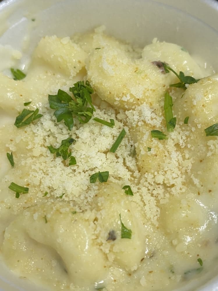 The White Cheddar Mac ($3 regular, $5large) comes as a side.