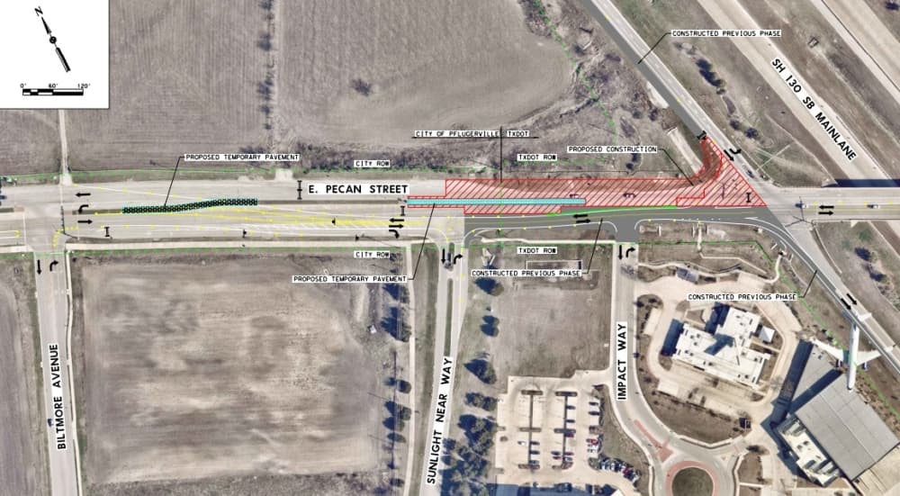 Construction for Pecan Street widening project in Pflugerville to resume Sept. 9