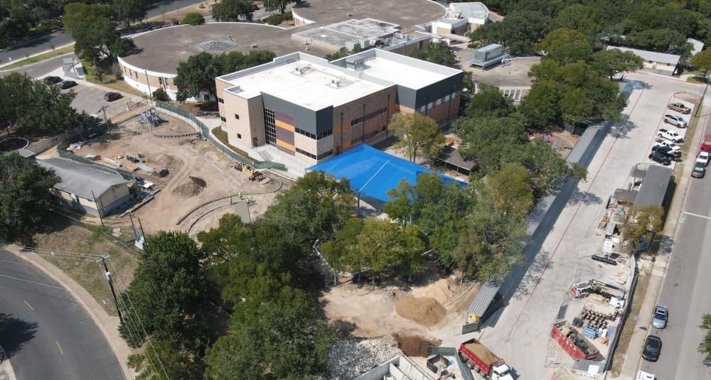Renovation work continues on Hill Elementary School in Northwest Austin