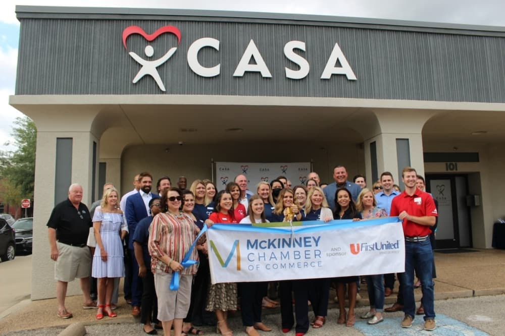 A ribbon-cutting ceremony was held Sept. 14 to mark CASA of Collin County's 30th anniversary and renovated facility. (Miranda Jaimes/Community Impact Newspaper)