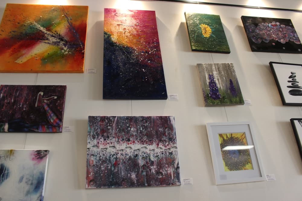 Twelve artists, including Taft McWhorter, have work in "The Seekers" art exhibition at the Missouri City Visitors Center. (Claire Shoop/Community Impact Newspaper)