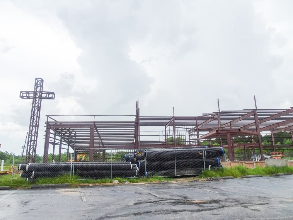 First Metropolitan Church is undergoing an expansion project. (Emily Jaroszewski/Community Impact Newspaper)