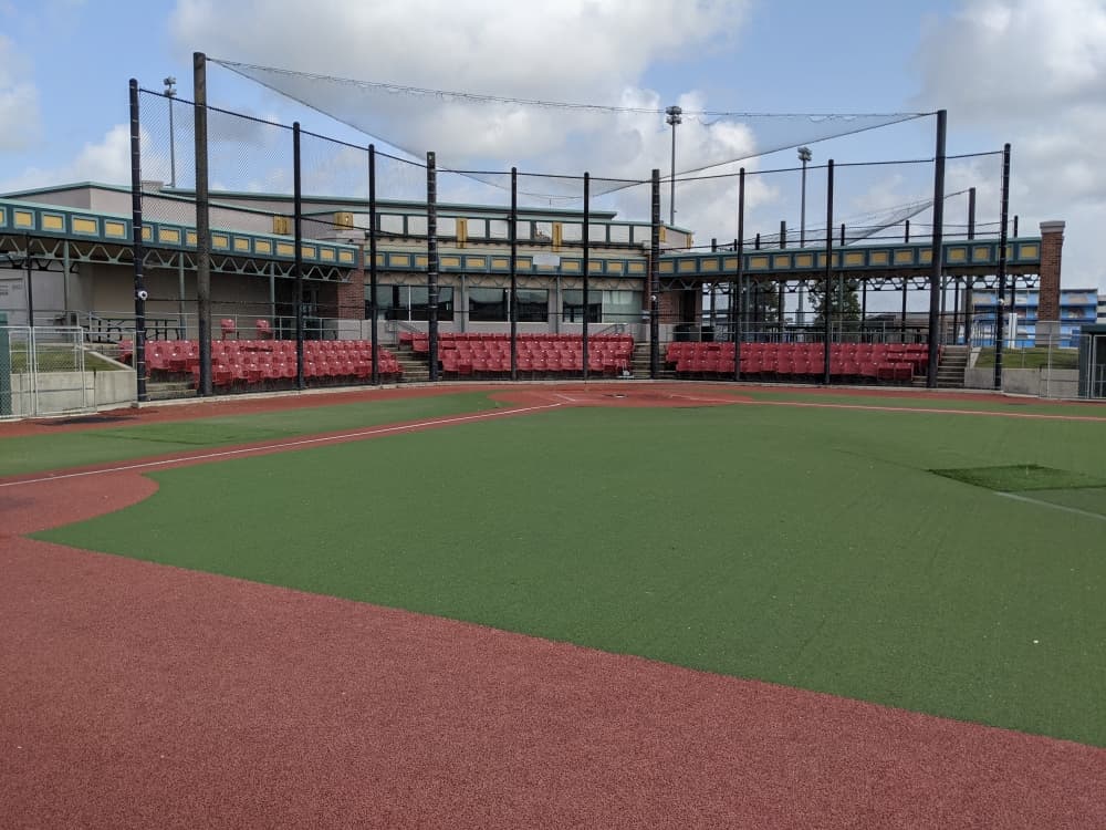 Turf, some of which is original from 2004, will be upgraded to modern technology. All seating will be replaced, as well. (Jake Magee/Community Impact Newspaper)