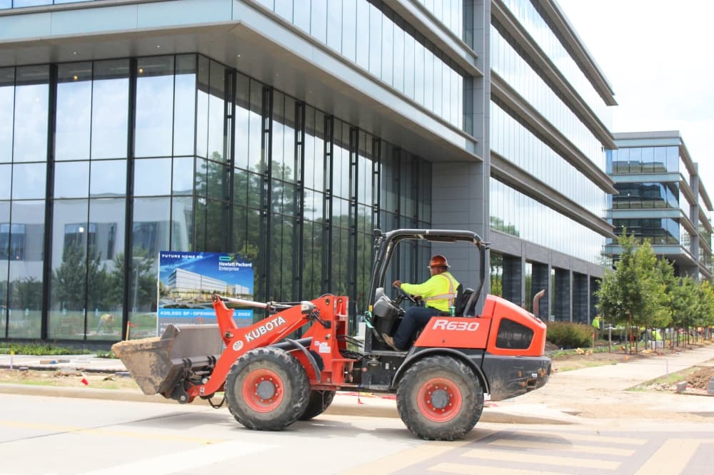 Construction continues on Hewlett Packard Enterprise's new global headquarters in City Place