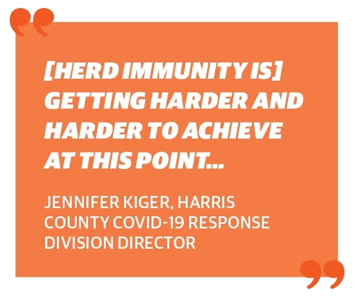 Jennifer Kiger was recently named director of Harris County’s new COVID-19 response division. (Ronald Winters/Community Impact Newspaper) 