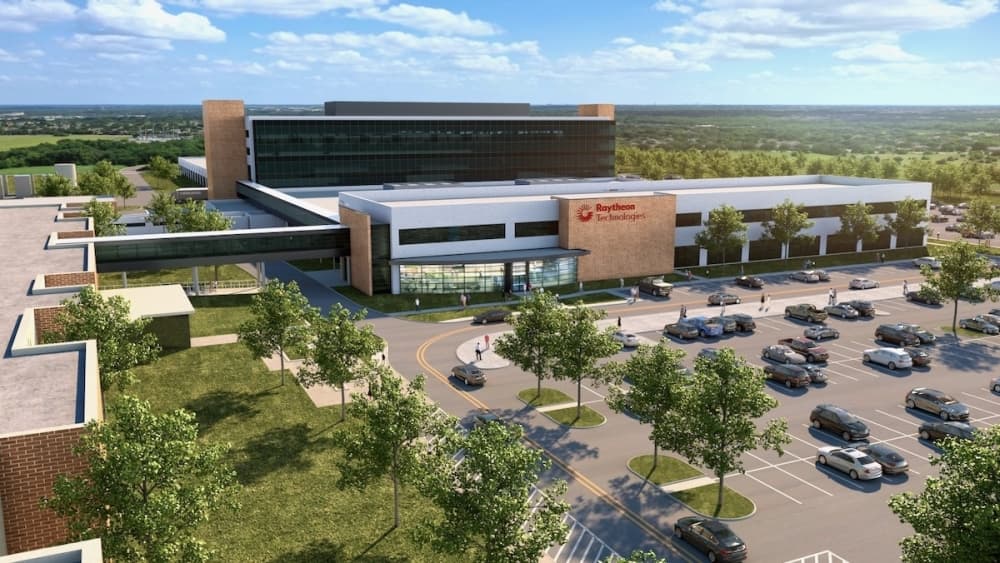 Raytheon Intelligence & Space officially opened its 178,000-square-foot Advanced Integration Manufacturing Center Sept. 23 in McKinney and announced plans for greater expansion. (Rendering courtesy Raytheon Intelligence & Space)